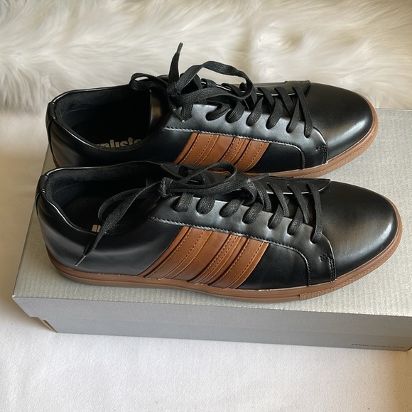 Unlisted Kenneth Cole Men’s Stand Mix Black/ Cognac Sneaker Size 8.5M. - Picture 3 of 7